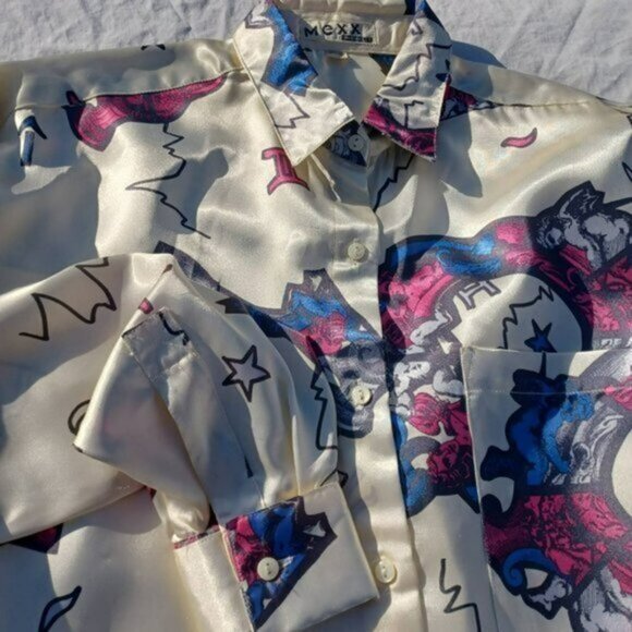 Mexx Emmanuelle Vintage Satin Oversized Shirt - Picture 4 of 4